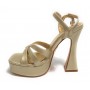 Scarpa donna Gold&gold sandalo con tacco ecopelle gold DS23GG48 GD821