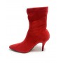 Scarpe donna ankle boot Gold&gold tc 75 in ecopelle scamosciato elasticizzato rosso D20GG23