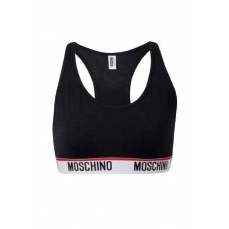 Top donna Moschino nero logo ES23MO29 V6A0881 4402