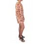 Maxi t-shirt donna Moschino rosa con stampa bear multilogo ES23MO23 V6A0705 4417