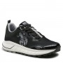 Scarpe U.S. Polo sneaker running Seth001 in ecopelle/ tessuto mesh nero uomo US23UP26