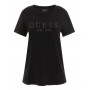 T-shirt donna Guess Crystal easy tee black E24GU06 W3GI76K8G01