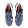 Scarpe U.S. Polo sneaker running Cleef 001A blu in pelle e nylon US23UP05