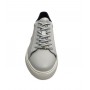 Scarpa uomo Ambitious 11677 sneakers in pelle bianco/ nero fondo alto US23AM02