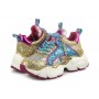 Scarpe donna Buffalo Binary C sneaker platform glitter gold/ silver/ multicolor D24BF03 BN16306941