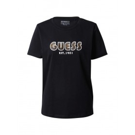T-shirt donna Guess Shaded logo tee black E24GU38 W3YI39I3Z14