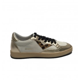 Scarpe Donna 4B12 Sneaker in pelle white/ platinum D24QB01 PLAY NEW-D139