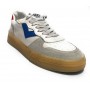 Scarpa uomo 4B12 sneakers in pelle bianco/ rosso/ blu U24QB15 HYPER-U919
