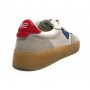 Scarpa uomo 4B12 sneakers in pelle bianco/ rosso/ blu U24QB15 HYPER-U919