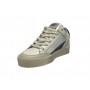 Scarpe donna 4B12 sneaker in pelle bianco/ viola D24QB11 KYLE-D841