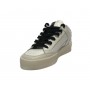 Scarpe donna 4B12 sneaker in pelle crack platino/ bianco D24QB09 KYLE-D845
