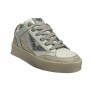 Scarpe donna 4B12 sneaker in pelle bianco/ platino D24QB08 KYLE-D843