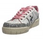 Scarpe donna sneaker Chiara Ferragni CF1 white/silver glitter/  pink D24CF02 CF3206 262