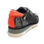 Scarpe Uomo Harris Sneaker Pelle stampa fish nero/ roccia/ splash arancione U17HA187