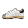 Scarpe 2B12 sneaker con lacci Play pelle silver/bianco/leopard Z24QB04