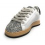 Scarpe 2B12 sneaker con lacci Play pelle silver/bianco/leopard Z24QB04