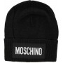 Berretto Moschino Beanie con logo nero C24MO07 60094