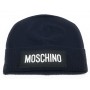Berretto Moschino Beanie con logo blu C24MO08 60094