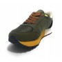 Sneaker Aeronautica Militare Frecce Tricolori ecosuede nylon verde militare/ marrone/ nero U24AR10 232SC261