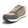 Sneaker Aeronautica Militare Frecce Tricolori ecosuede/ nylon beige/ grigio/ nero U24AR07 232SC258