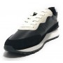 Scarpe donna Fornarina sneaker running Urraca in pelle/ nylon black D24FN10