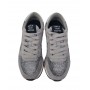 Sneaker running Sun68 Ally Glitter Mesh in suede/ tessuto grigio medio donna D24SU06 Z43204