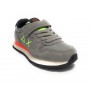 Sneaker Sun68 boy's Tom fluo pelle/ nylon grigio medio scuro Z24SU24 Z43302K