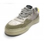 Scarpa uomo 4B12 sneakers in pelle bianco/ giallo US23QB22 HYPER-U904