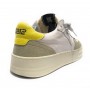 Scarpa uomo 4B12 sneakers in pelle bianco/ giallo US23QB22 HYPER-U904