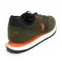 Scarpe US Polo sneaker Nobik 011 ecosuede/ nylon verde militare Z24UP02