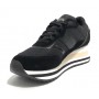 Scarpe donna US Polo sneaker running Sylvi 0011W in ecosuede/ nylon black D24UP01