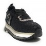Scarpe donna Liu-Jo Maxi Wonder 24 sneaker glitter black D24LJ16 BF3013