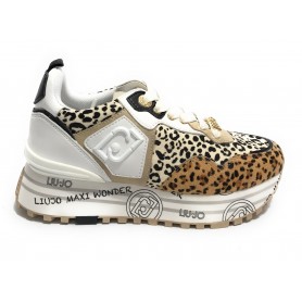 Scarpe donna Liu-Jo Maxi Wonder 01 sneaker leopard D24LJ18 BF3003 PX131