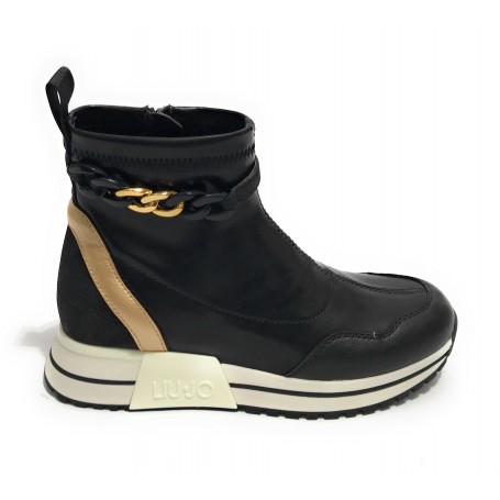 Scarpe  Liu-Jo Kiss 637 sneakers boots ecopelle black Z24LJ08 4F3713