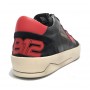 Scarpa uomo 4B12 sneakers in pelle black/ red U23QB11 KYLE-U730