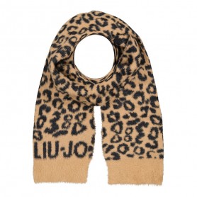 Sciarpa Liu Jo scarf check jacquard animalier C24LJ39 2F3051