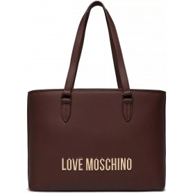 Borsa donna Love Moschino shopping ecopelle testa di moro B24MO112 JC4190