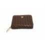 Portafoglio donna Fracomina zip around wallet marrone ecopelle AS23FR01 FA23SB700411S5-091