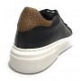 Scarpe donna Borbonese sneaker in pelle black/ OP natural D24BO06 6DZ902