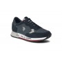 Scarpe U.S. Polo sneaker running Cleef 005M in pelle e suede dark blue U24UP22