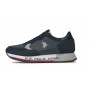 Scarpe U.S. Polo sneaker running Cleef 005M in pelle e suede dark blue U24UP22