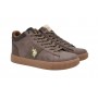 Scarpe U.S. Polo sneaker alto Tymes005 in ecopelle dark brown uomo U24UP25