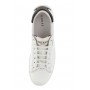 Scarpe uomo Guess sneaker Vibo Carryover in pelle white/ black U24GU06 FM8VIBLEL12