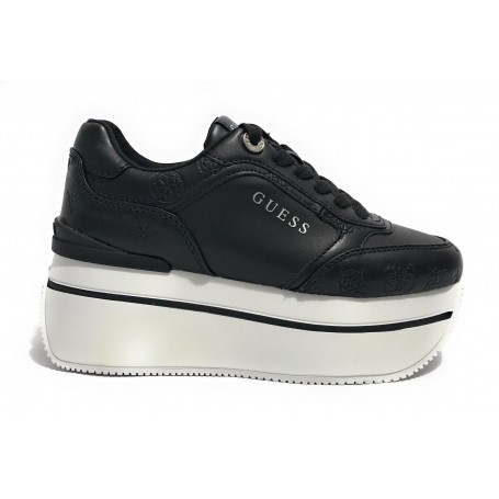 Scarpe donna sneaker Guess camrio platform black multilogo DS24GU08 FLPCAMFAL12