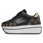 Scarpe donna sneaker Guess camrio4 platform black/ brown multilogo DS24GU17 FLPCM4FAL12