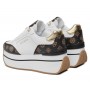 Scarpe donna sneaker Guess camrio4 platform white/ brown multilogo DS24GU21 FLPCM4FAL12