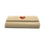 Borsa donna Love Moschino pochette con tracolla in ecopelle avorio BS24MO53 JC4225