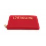 Portafoglio donna Love Moschino zip around rosso AS24MO09 JC5611