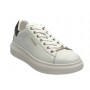 Scarpe donna sneaker Guess Vibo in pelle white/ brown DS24GU23 FL8VIBLEA12