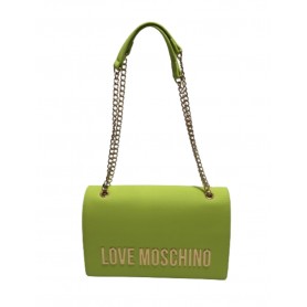 Borsa donna Love Moschino a spalla in ecopelle lime BS24MO61 JC4192